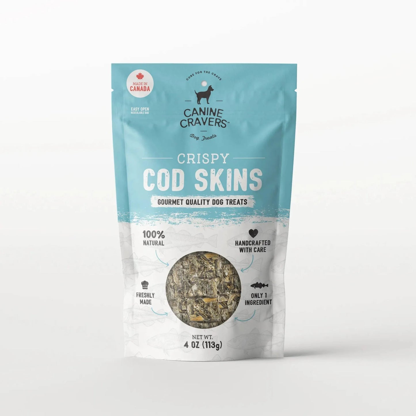 Canine Cravers: Crispy Cod Skins, 4.0 oz