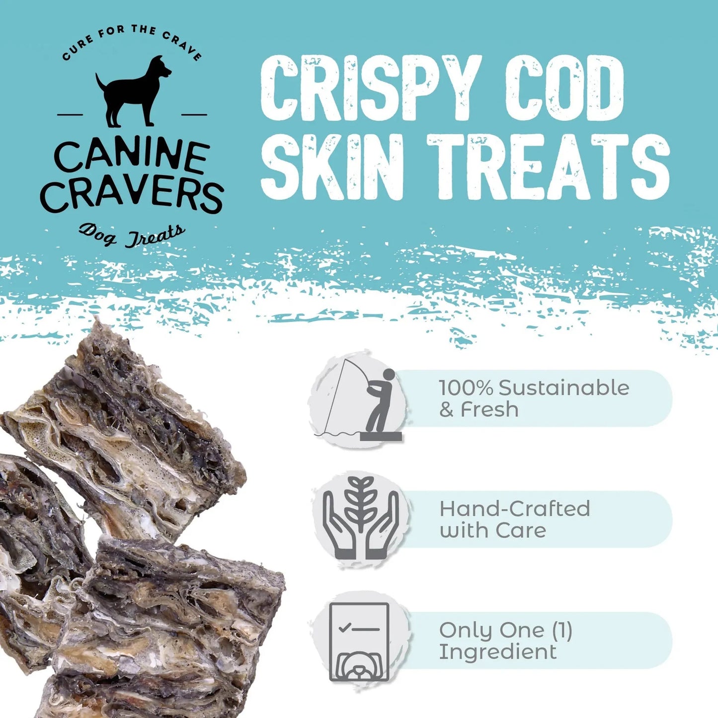 Canine Cravers: Crispy Cod Skins, 4.0 oz