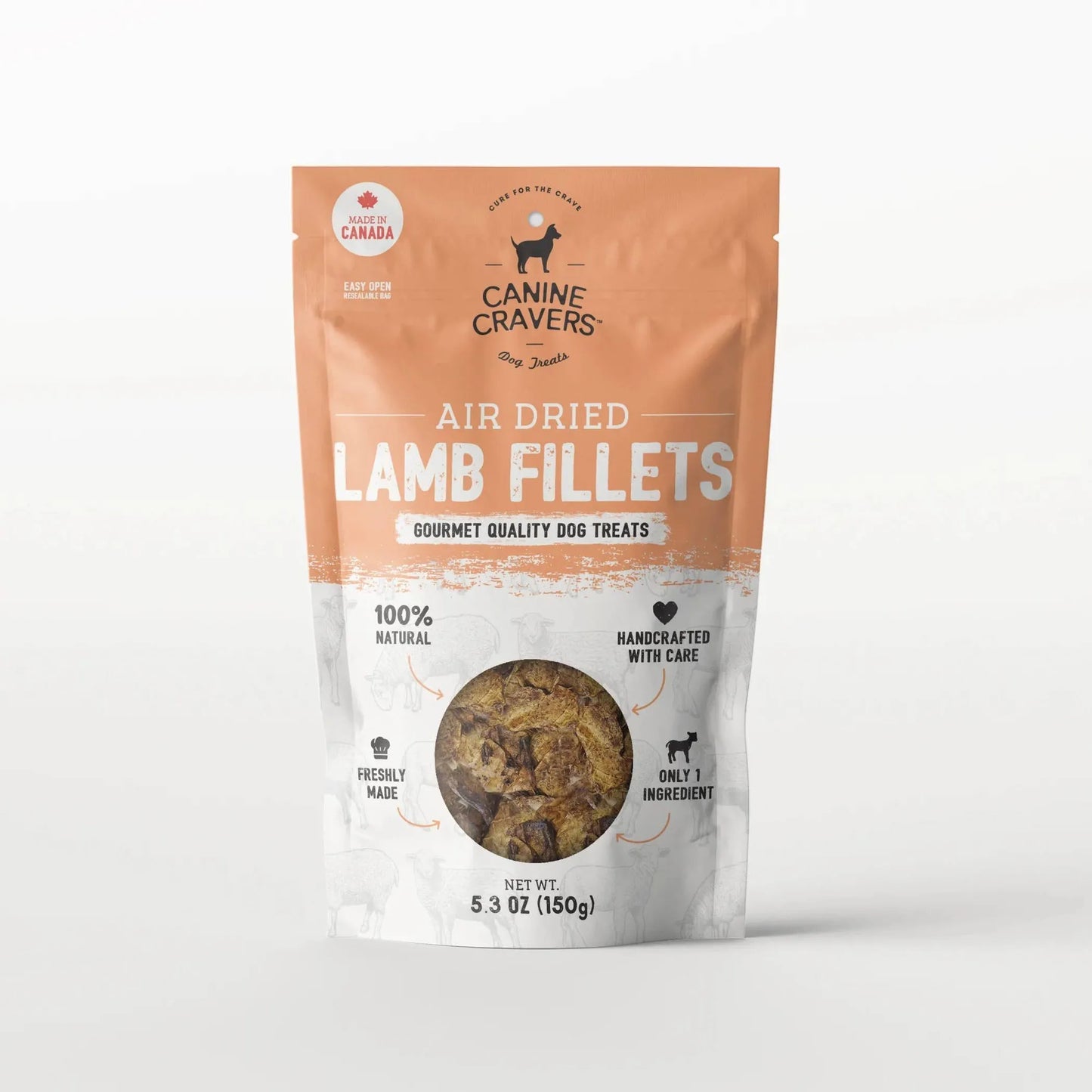 Canine Cravers: Premium Lamb Fillets, 5.3 oz
