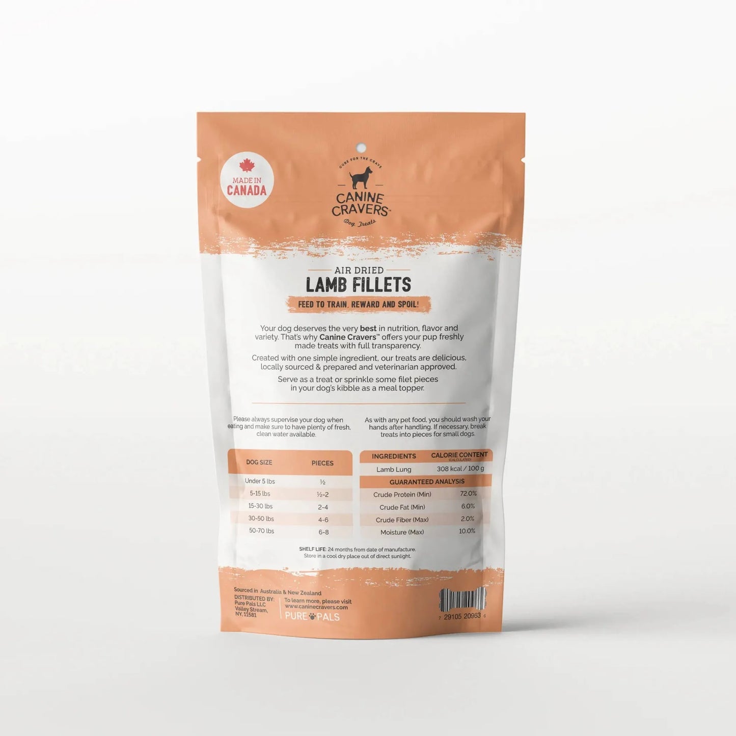 Canine Cravers: Premium Lamb Fillets, 5.3 oz