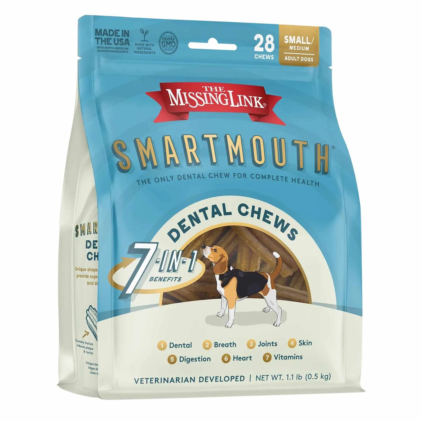 The Missing Link: Smartmouth Dental Chew, 6.9 oz/1.1 lb
