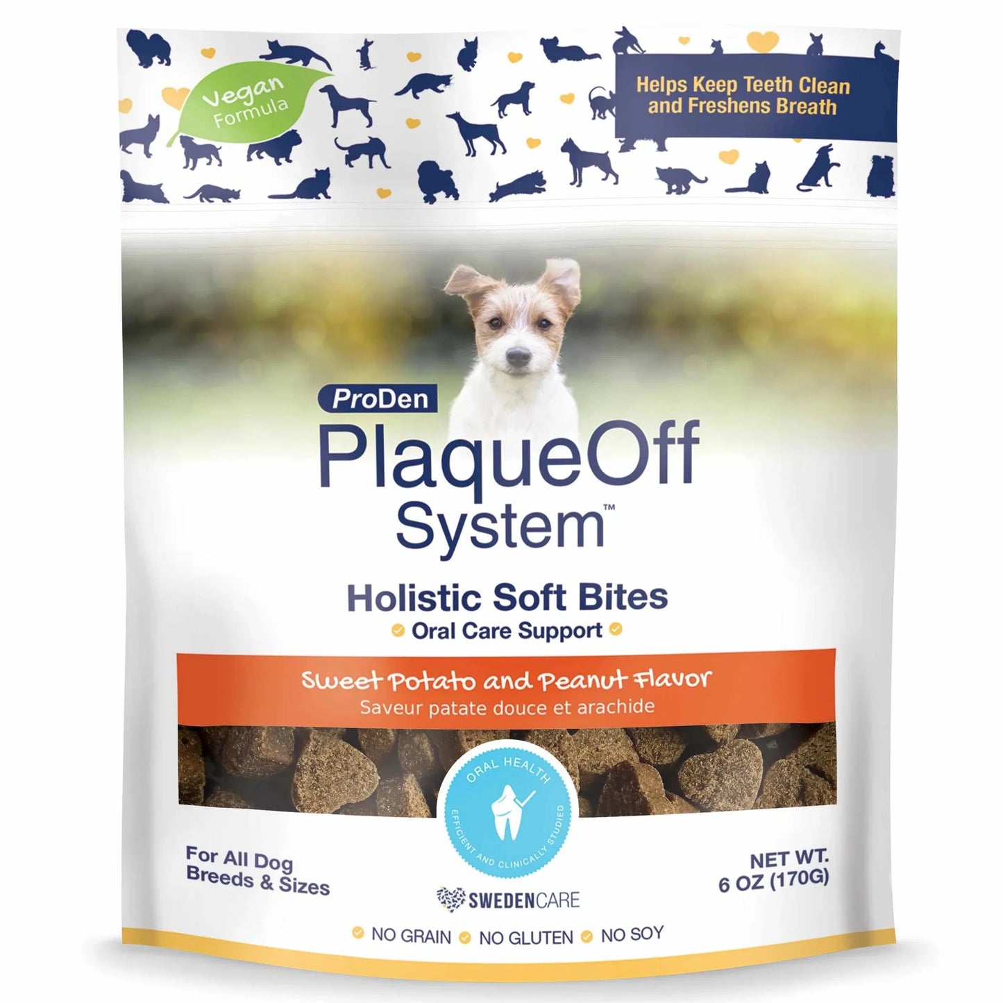 PlaqueOff: Holistic Soft Bites - Oral Care Support (Training), 6.0 oz