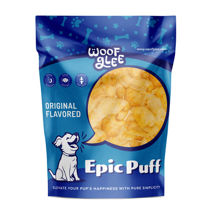 WoofGlee: Epic Puffs, Sabor Original, 2.5 oz